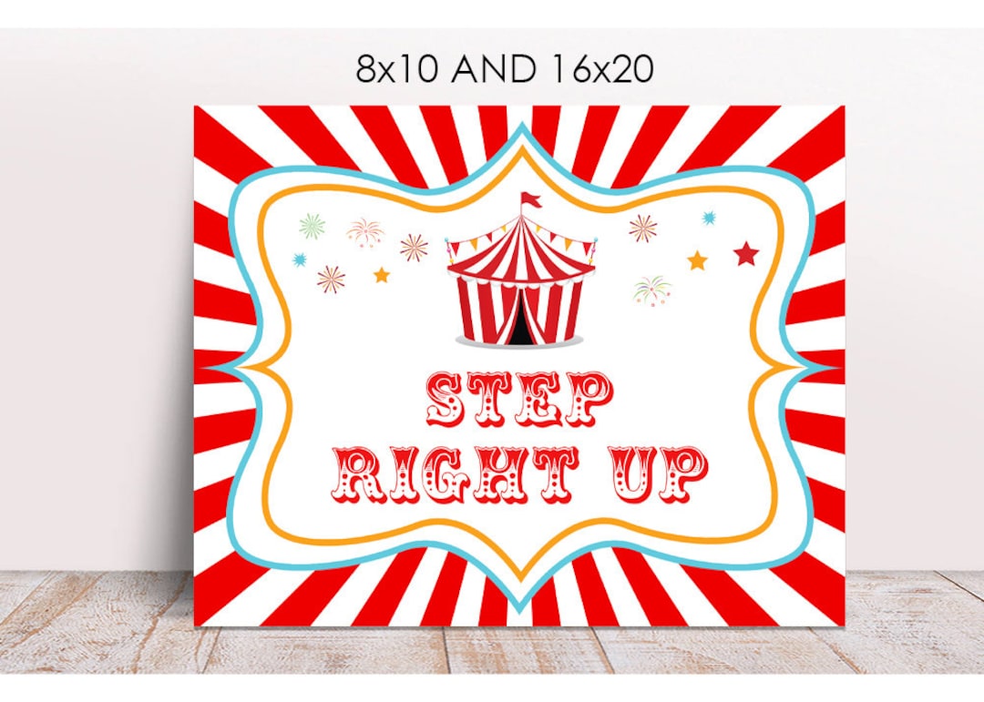 Step Right up Carnival Games Sign, Printable, Carnival Party Sign, Circus Games, Circus Birthday Party Activities, Circus Party Decoration - Etsy step-right-up-carnival-games-sign-printable-carnival-party-sign-circus-games-circus-birthday-party-activities-circus-party-decoration-etsy