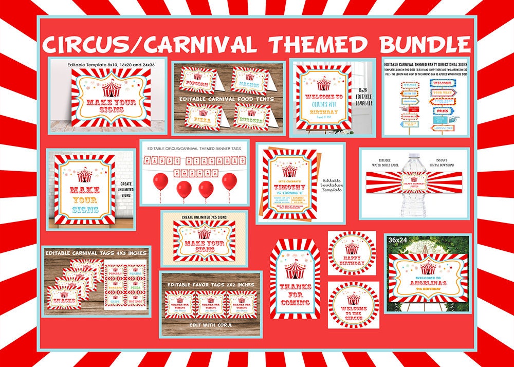 Carnival Theme Party Decorations - Etsy