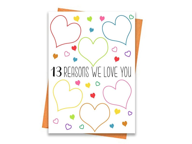 13th Birthday Card Printable Birthday Card 13th Birthday - Etsy Canada