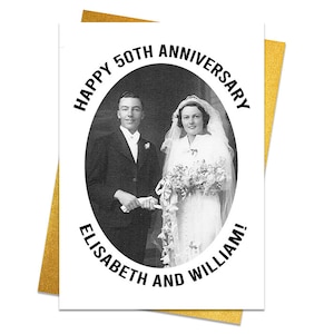 Tarjeta de aniversario de boda EDITABLE, Plantilla de tarjeta de aniversario de boda, 5x7, Tarjeta de foto de aniversario, Plantilla de regalo de aniversario, Tarjeta imprimible