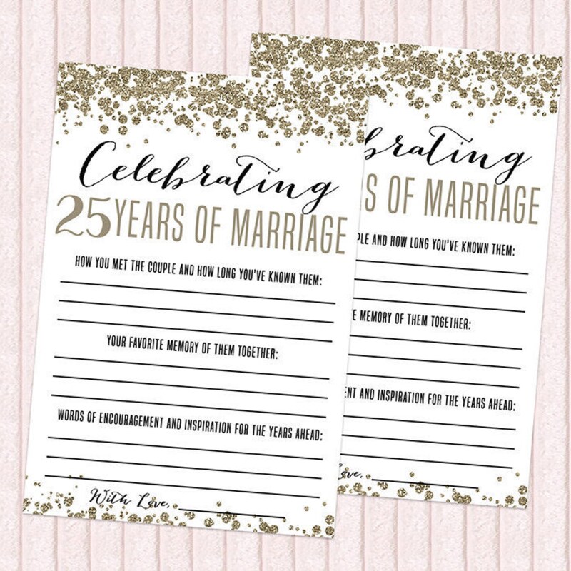 25th Wedding - Etsy