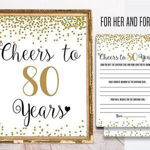 80th Birthday Pack, 80th Birthday Game, 80th Birthday Activity Sheet ...