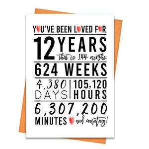 12e anniversaire carte, carte d’anniversaire imprimable, 12e anniversaire imprimables, carte de voeux imprimables, rouge 12e anniversaire, 12e anniversaire de coeur