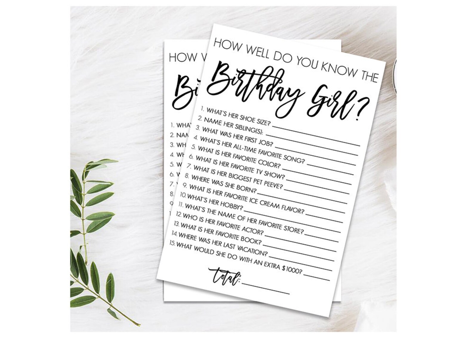 How Well Do You Know the Birthday Girl, Who Knows the Birthday Girl ...