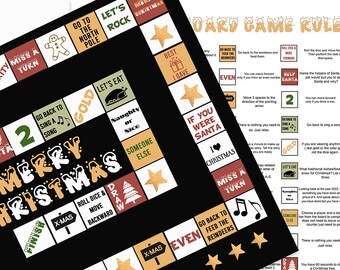 Christmas Board Game, Printable Christmas Board Game, Merry Christmas, Digital Advent Game, Festive Board Game, Fun Christmas Family Game