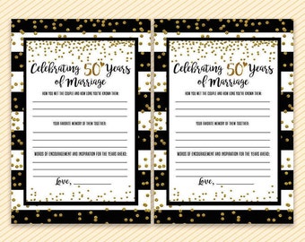 50th anniversary game, Printable anniversary party sheets - Celebrating 50th wedding anniversary - gold 50th anniversary activity - stripy