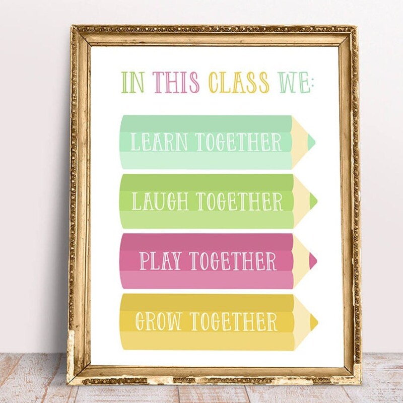 Learning Together Words Grow and Learn - Etsy