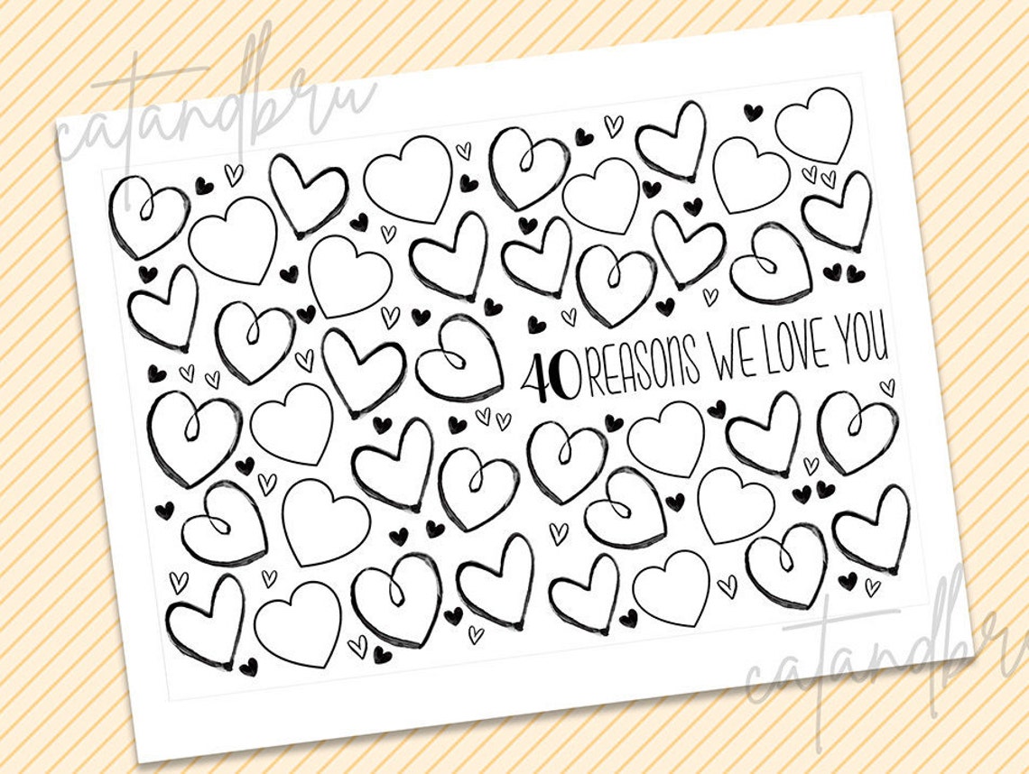 40th Birthday Card Printable Birthday Card 40th Birthday - Etsy