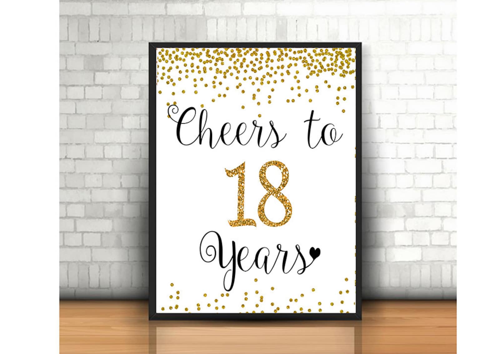18th Birthday Signs Bundle, Cheers to 18 Years, Hello 18, Happy 18th ...