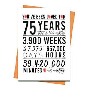 Tarjeta de cumpleaños número 75, tarjeta de cumpleaños imprimible, imprimibles de cumpleaños número 75, imprimibles de tarjetas de felicitación, cumpleaños número 75 rojo, cumpleaños del corazón 75