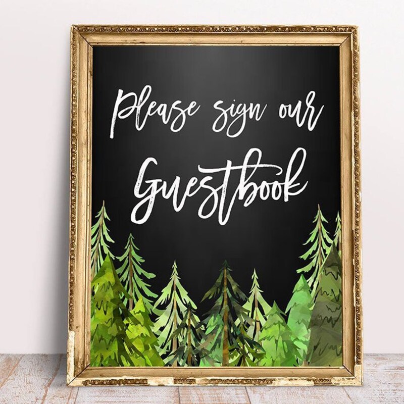 Chalkboard Guestbook - Etsy
