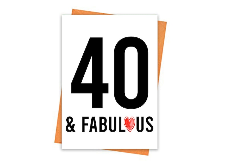 40th Birthday Card Printable Birthday Card 40th Birthday Printables 40th Birthday Card Printable Birthday Card 40th Birthday Printables