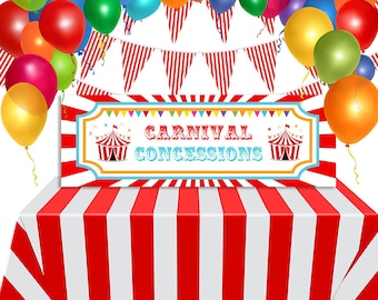 Carnival Theme Party Bundle, Circus Birthday Party Decor Printable Pack, carnival party, kids birthday party, summer party, county fair