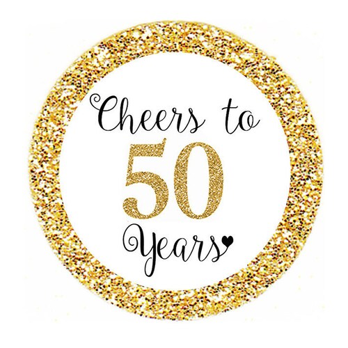 Glitter Birthday 50 Age Toppers 50th Birthday Etsy