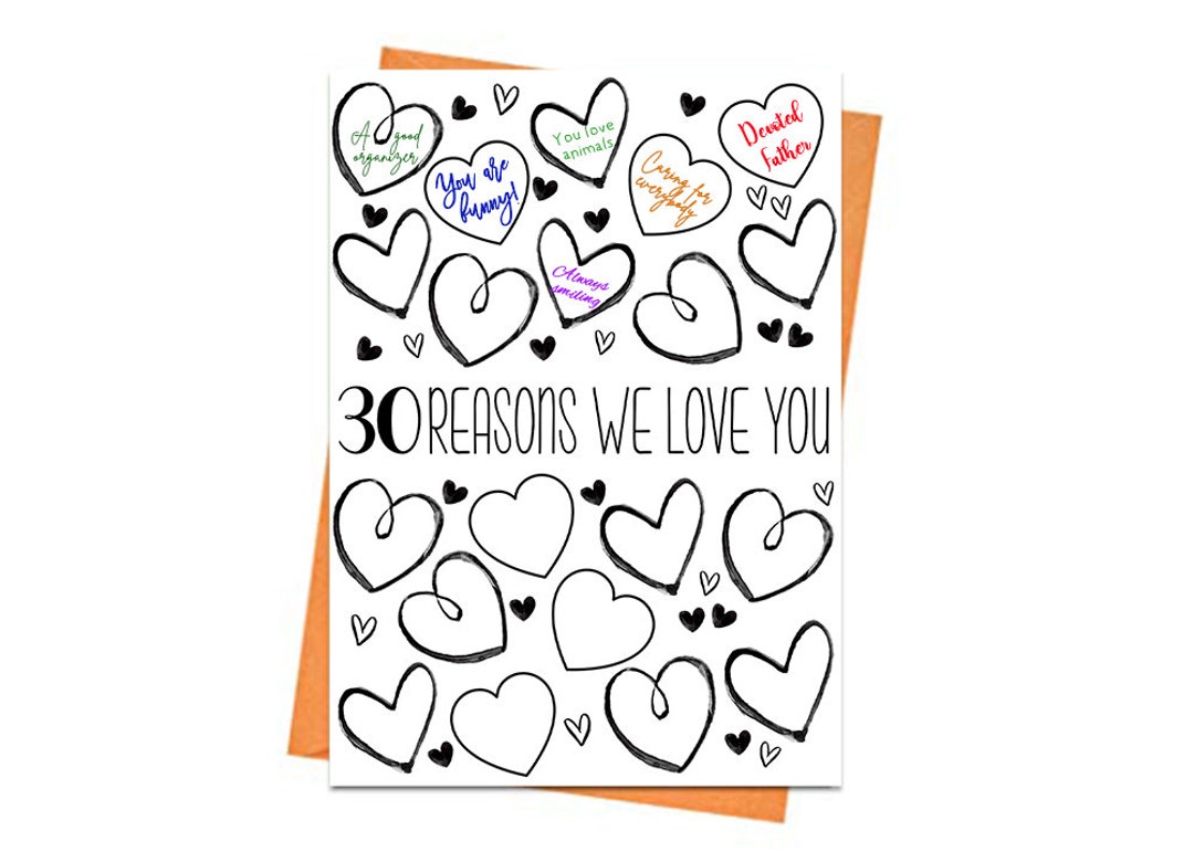 30th Birthday Card, Printable Birthday Card, 30th Birthday Printables ...