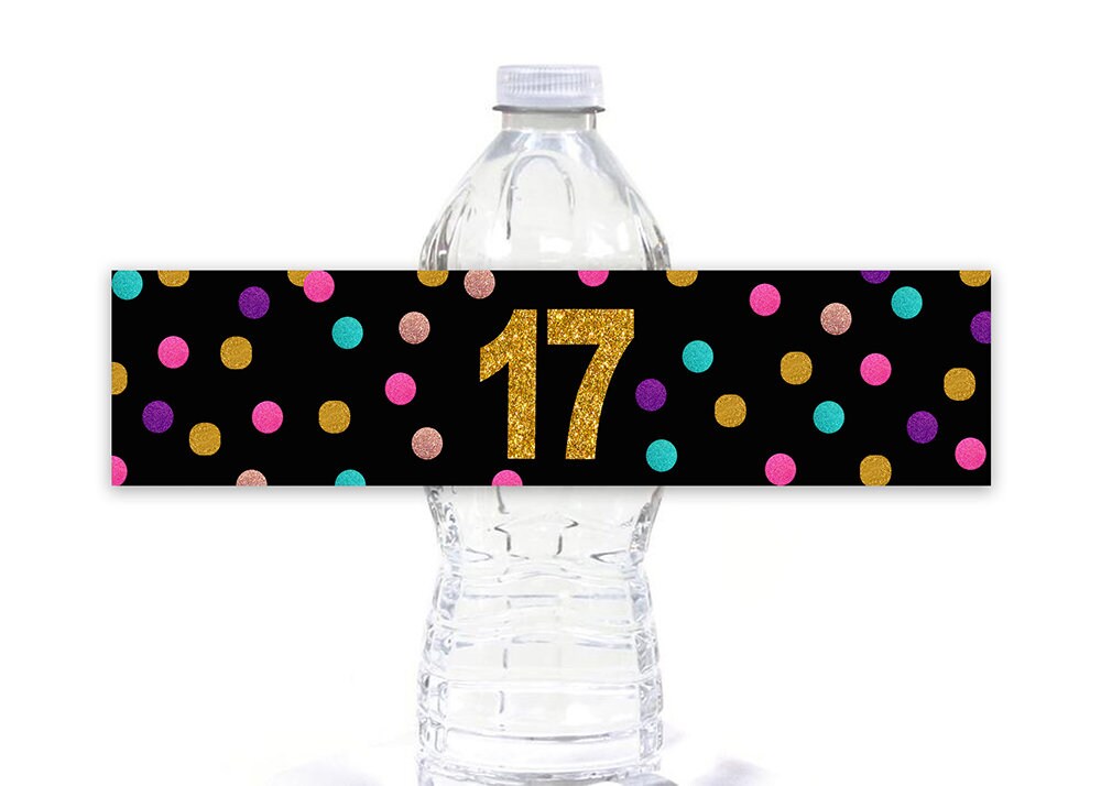 18th birthday bottle labels