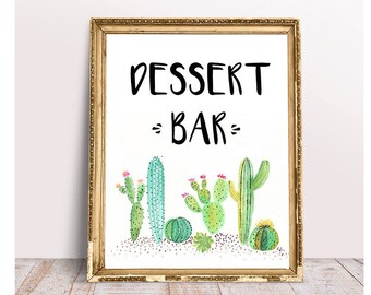 Fiesta Party Dessert Bar sign, 8x10, 5x7, Printable fiesta sign, Birthday Fiesta Sign, Wedding fiesta sign, sweets bar sign, printable sign