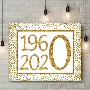 Gold 60th Birthday, Cheers to 60 Years, 60th Birthday Sign, 60th Anniversary, Gold Birthday Sign, Happy 60th Birthday, 60th Gold Decor, file