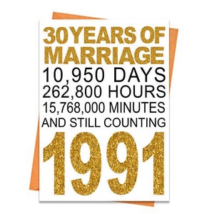 Cartão dourado de 30º aniversário de casamento, cartão de aniversário para impressão, imprimíveis de 30º aniversário, cartões comemorativos para impressão, arquivo de cartão dourado de 30º aniversário