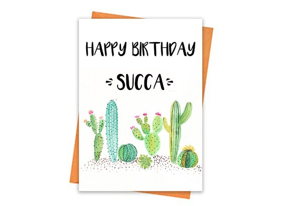 Kaktus Geburtstagskarte - Druckbare Geburtstagskarte - Kaktus Grukarte -  Succa Geburtstagskarte - Happy Birthday Karte - Kaktus Geburtstagskarte -  Etsy sterreich