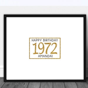 Jedes Alter Geburtstagsschild, Jubiläumsdekoration, 50. Geburtstagsdekoration, 50. Geburtstagsgeschenk, Gästebuch Signieren Poster 40 Jahre, Gold 30. Zeichen