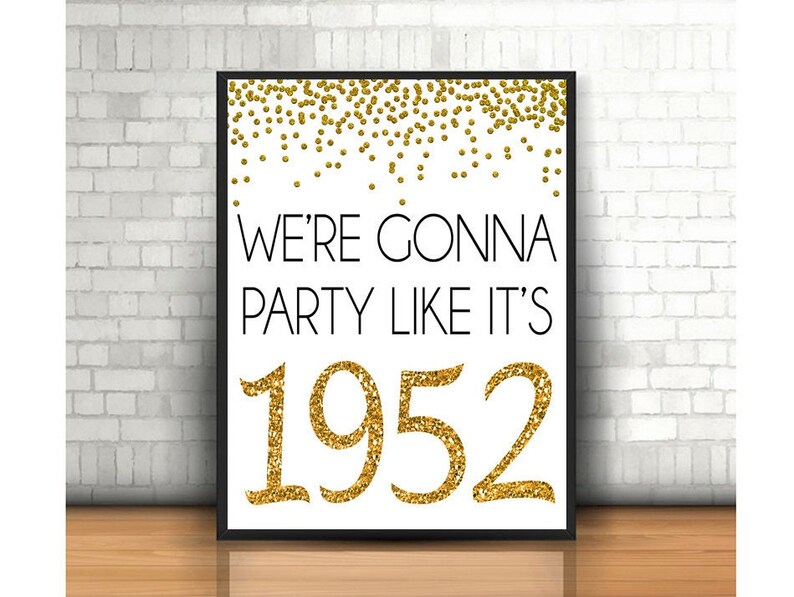 70th Birthday Decoration Printable 70th Birthday Signs - Etsy