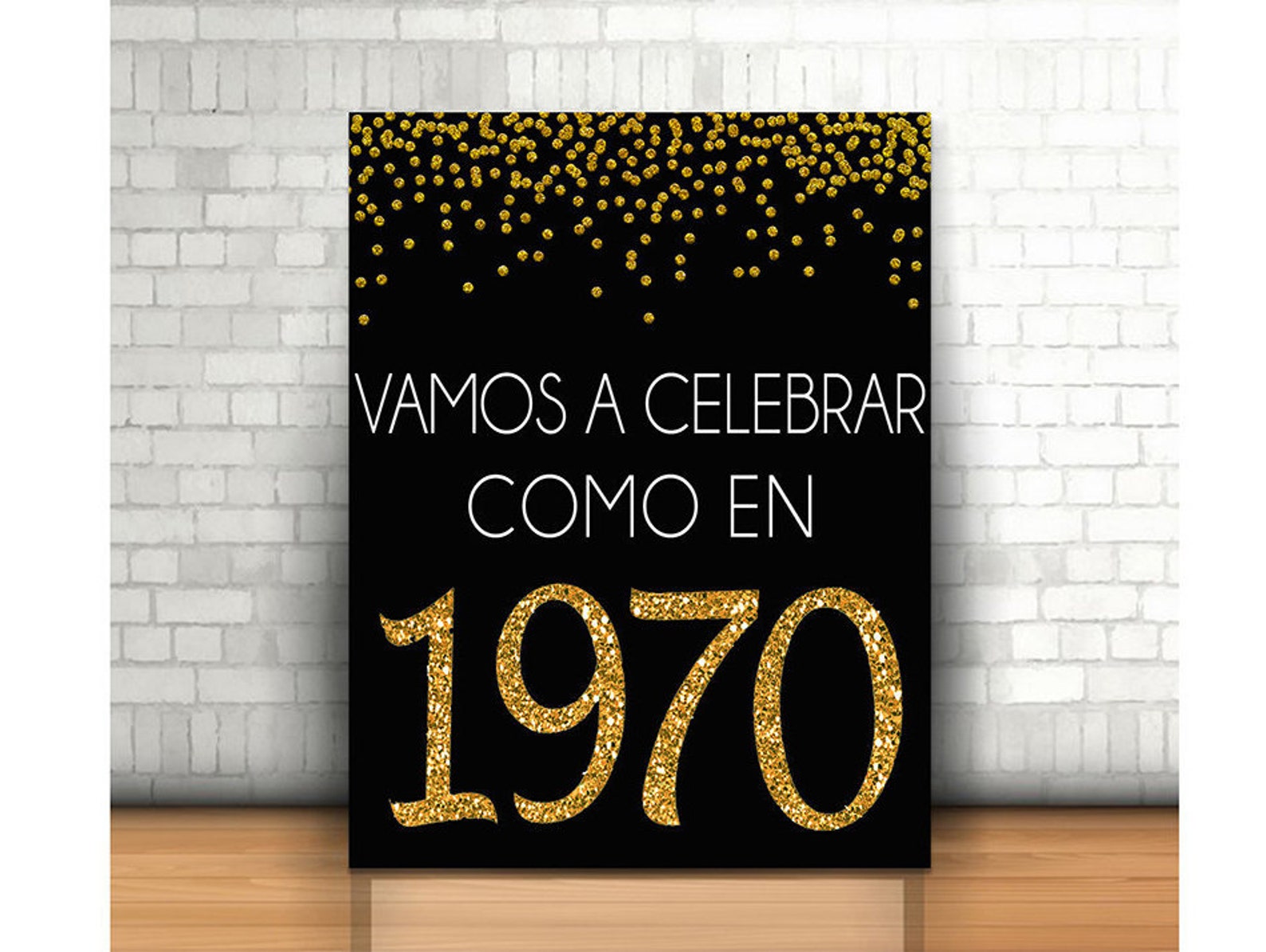 Spanish 50th Birthday Cheers to 50 Years Happy 50th Etsy