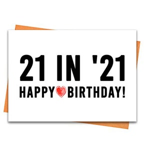 Karta urodzinowa na 21. urodziny, Karta urodzinowa do druku, Wydruki na 21. urodziny, Wydruki kartek okolicznościowych, czerwone 21. urodziny, 21. urodziny w kształcie serca