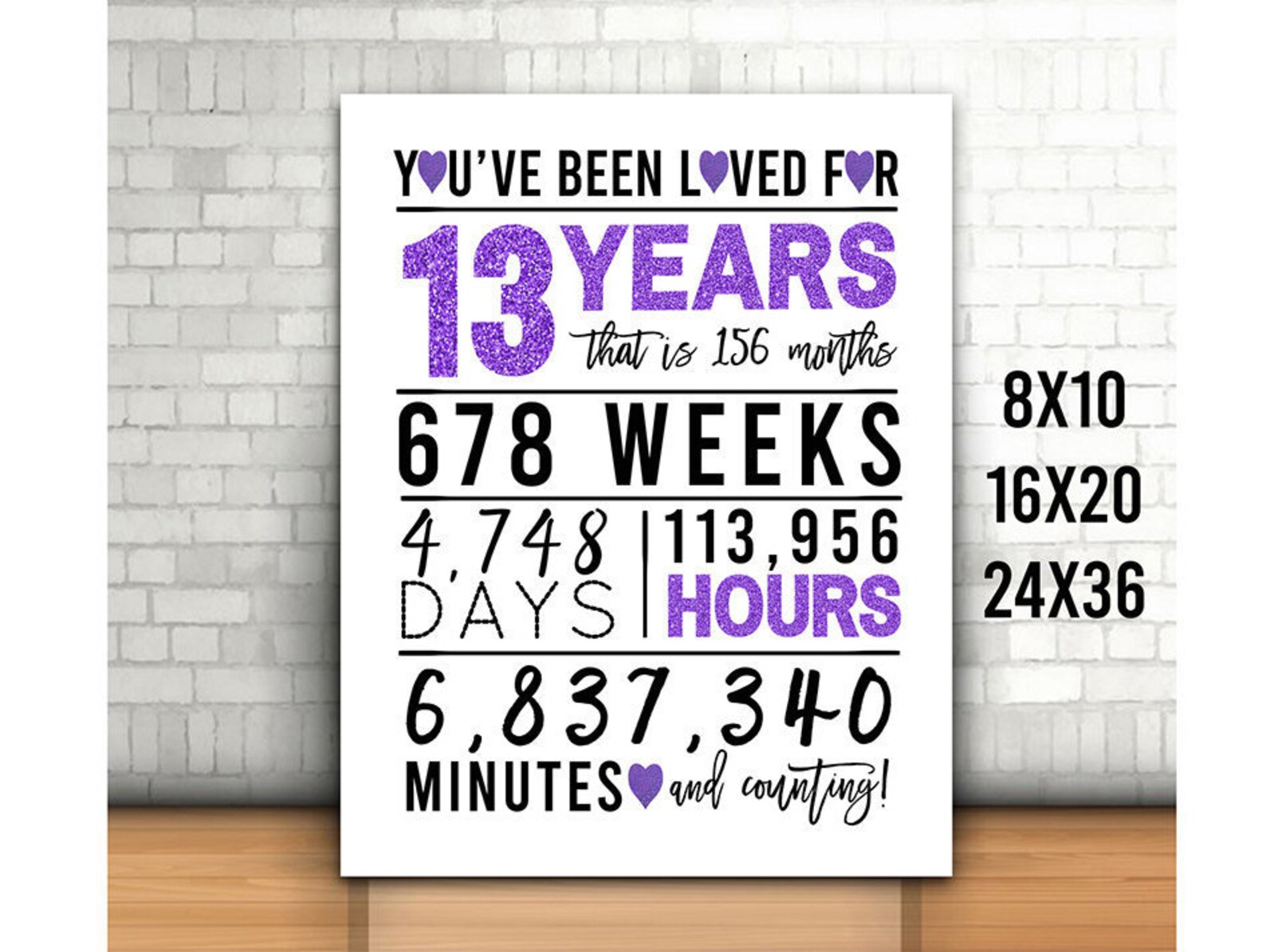 purple-13th-birthday-sign-printable-you-have-been-loved-for-etsy-australia