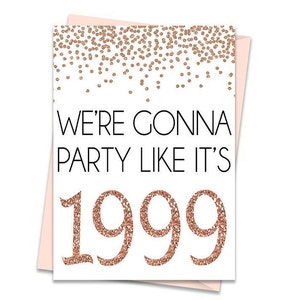 Rose Gold 22nd Birthday Card, Printable Birthday Card, 22nd Birthday Printables, Greeting card printables,  22nd birthday, 22nd printables