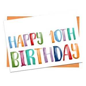 Karte zum 10. Geburtstag, Karte zum 10. Geburtstag, Karte zum 10. Geburtstag, Karte zum 10. Geburtstag, Karte zum Geburtstag