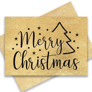 Biglietto di Natale, 4x6, 5x7, Biglietto di Natale stampabile, Carta di Natale d'Oro, Buon Biglietto di Natale, Buona Festività, Biglietto D'Auguri Stagioni