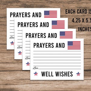 Military Prayers and Well Wishes Card, Boot Camp Send Off, American Flag, Encouragement for Soldier, Printable Advice Card, Going Away Party