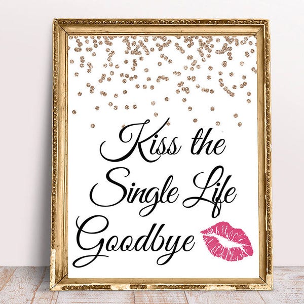 Kiss the Single Life - Etsy