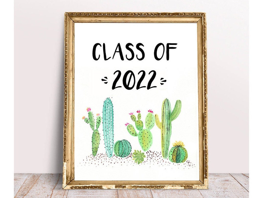 Graduating Cactus Graduation Party Decoration, Class of 2022, Fiesta Graduation, Cactus ...