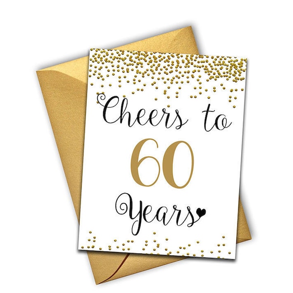 60th Anniversary Card Circuit - Etsy