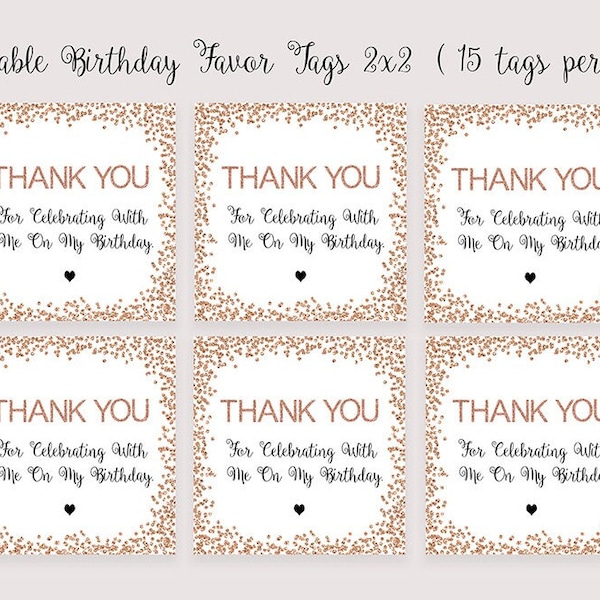 Thank You for Celebrating 50th Birthday - Etsy