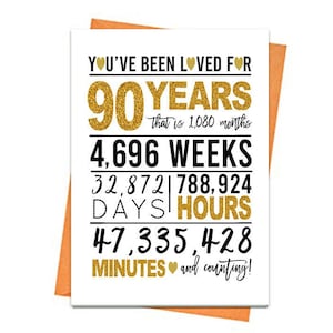 Gouden 90e verjaardagskaart, afdrukbare verjaardagskaart, 90e verjaardag printables, wenskaart afdrukbaar, 90e verjaardag, 90e gouden verjaardag print