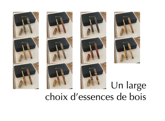 Kugelschreiber Aus Olivenholz – Handgedreht In Frankreich, Personalisierbar, In Geschenkbox