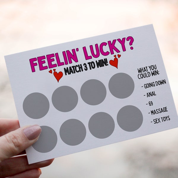 Rude Scratch Card, Naughty Adult Card, Adult Humour, Birthday Gift for Her, Mature Gift for Girlfriend Wife, Valentines Gift for Her