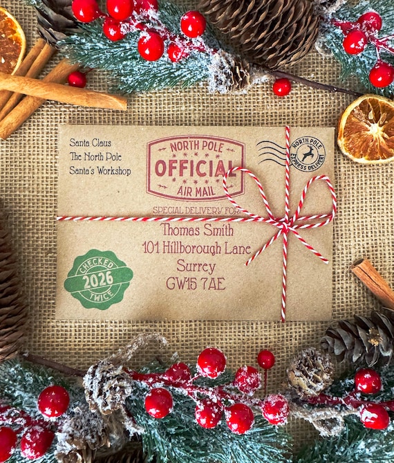 Personalised Letter From Santa - Father Christmas Nice List 2026