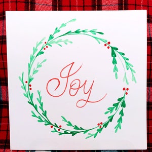 16 hand-painted Christmas cards with envelopes image 5