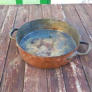 Vintage Copper Saucepan, Antique Copper Pot, Copper Cookware, Copper Casserole