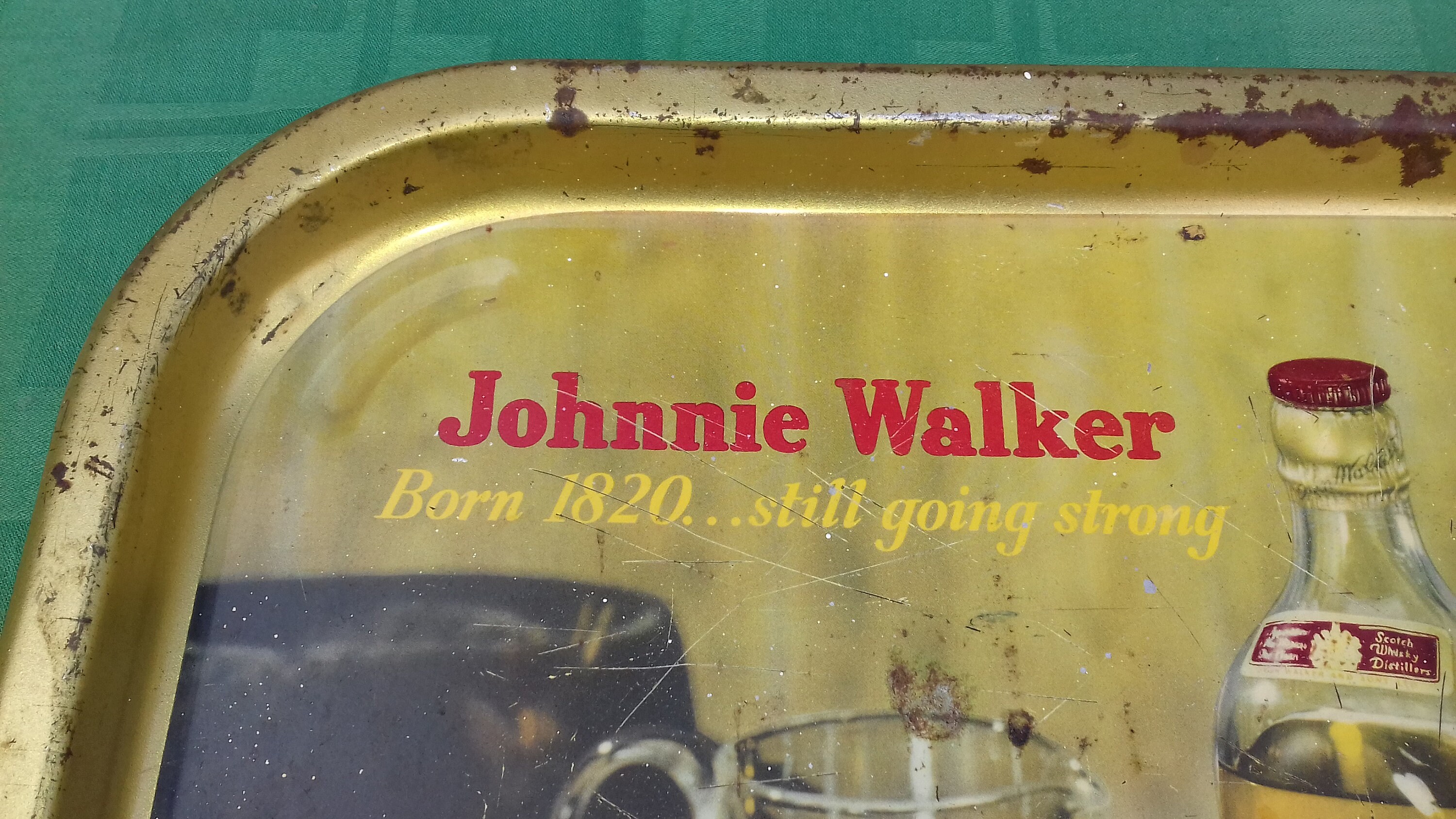 Vintage Johnnie Walker Serving Tray, Bar Decor, Seventies - Etsy