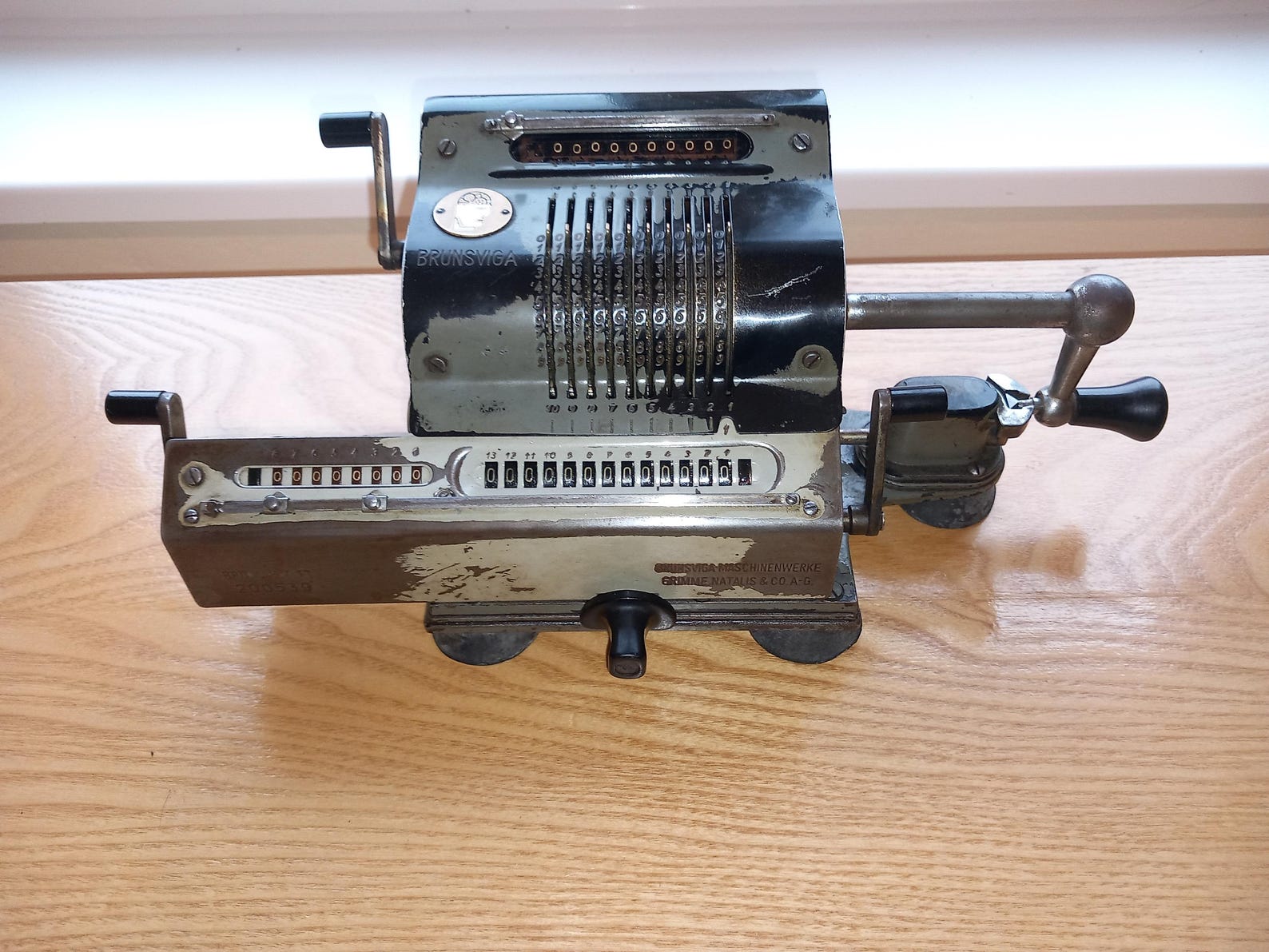 Antique Brunsviga 13 Mechanical Calculator, Made in Germany, Antike ...