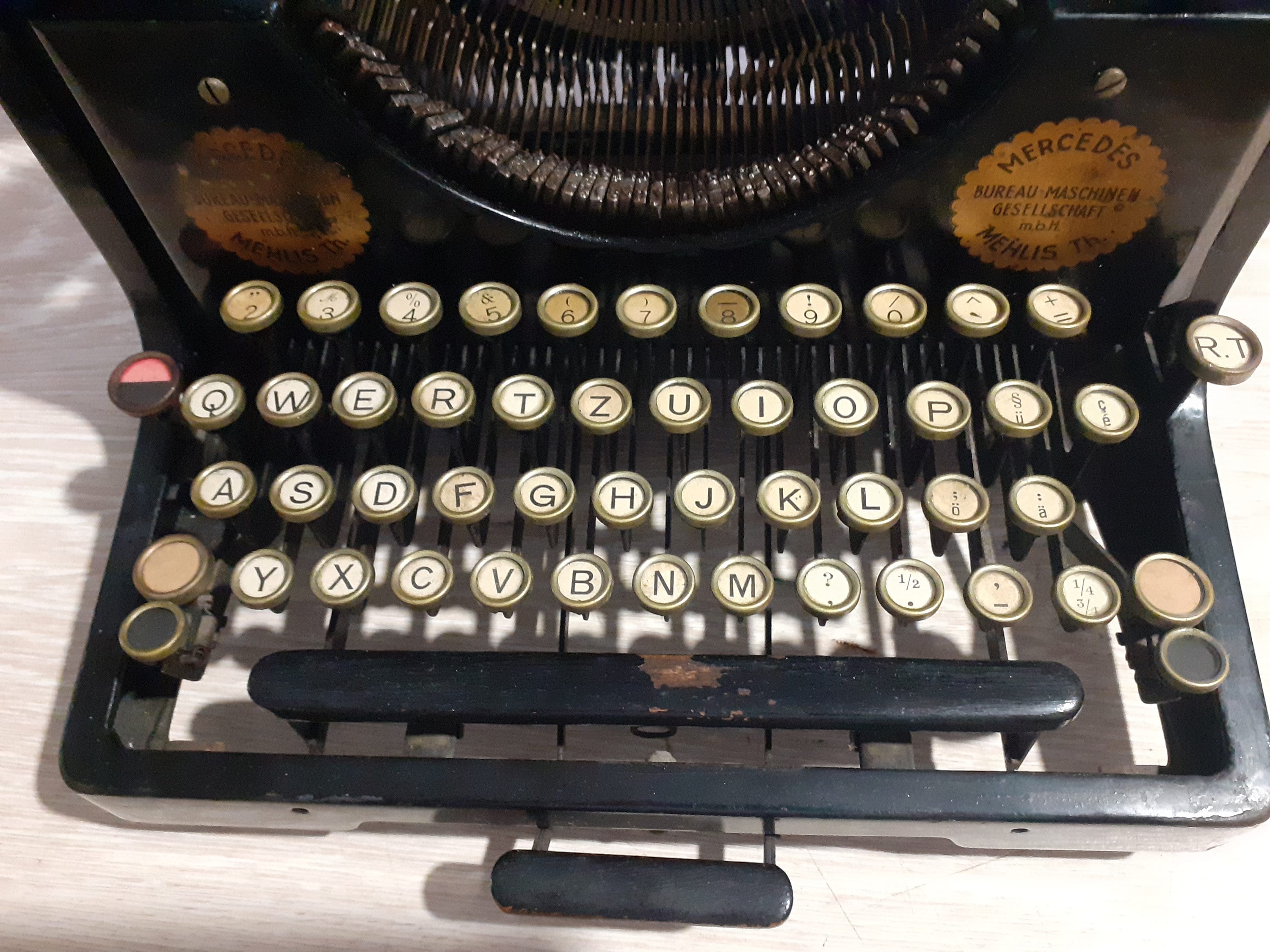 Máquina de escribir Mercedes. Año 1934 - Tienda SOUL&VINTAGE