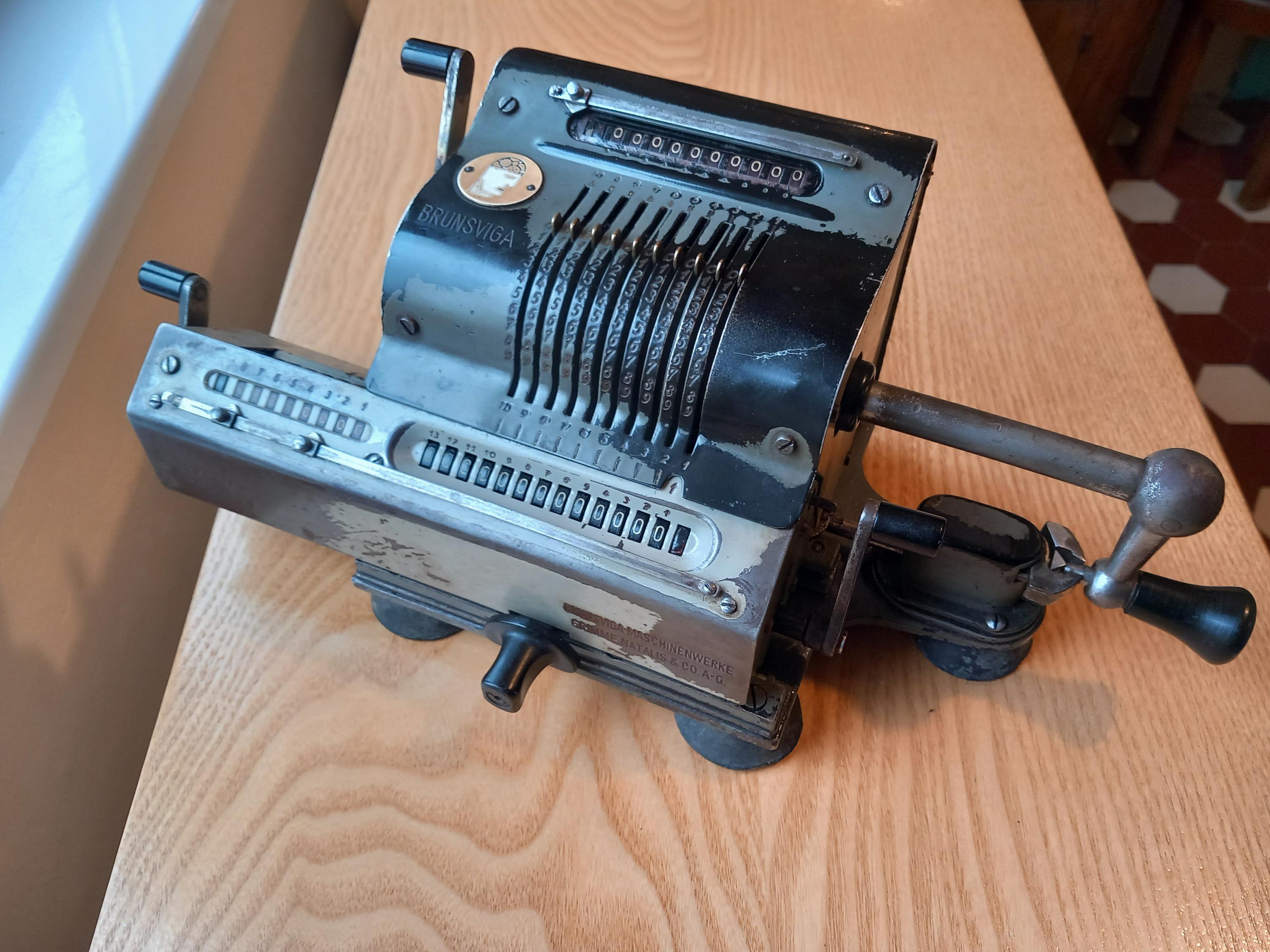 Antique Brunsviga 13 Mechanical Calculator, Made in Germany, Antike ...