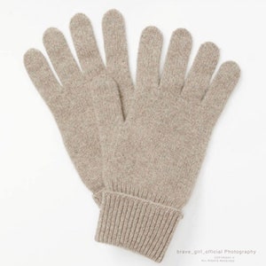 Luxuriöse 100% KASCHMIR-Handschuhe, weich, kuschelig, thermisch und warm, reizendes Damen-Weihnachtsweihnachtsgeschenk, Teilertrag für die Wohltätigkeitsorganisation Brustkrebs Oatmeal Gloves