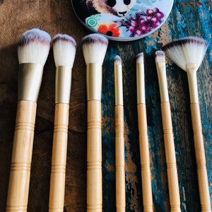 Eco Friendly BAMBOO Makeup Brushes VEGAN and Cruelty Free Multi Makeup Brushes, 10% sales donated to animal charities image 8