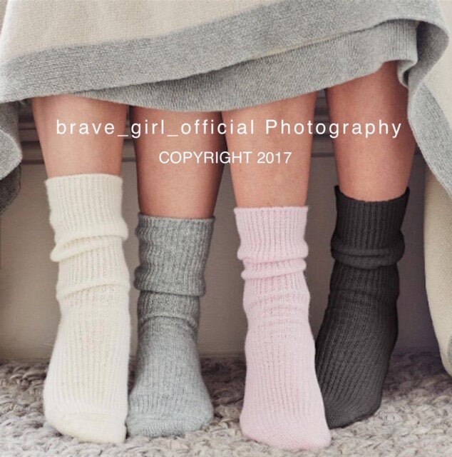 Cashmere slipper online socks